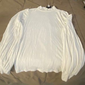 Know One Cares Ribbed Mock Turtle Neck